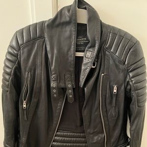 All Saints Leather Jacket Sz. Small (6)